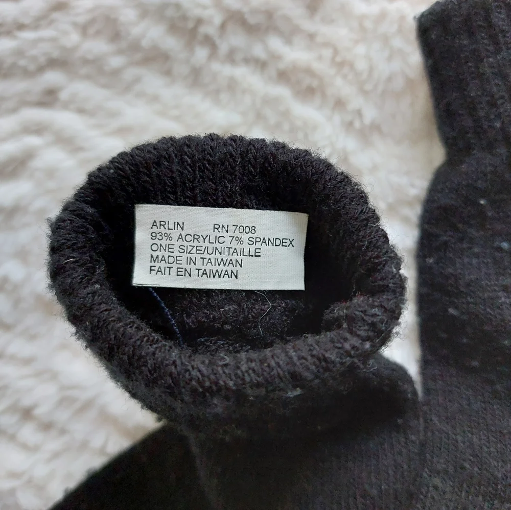 Anarchy Embroidered Winter Gloves